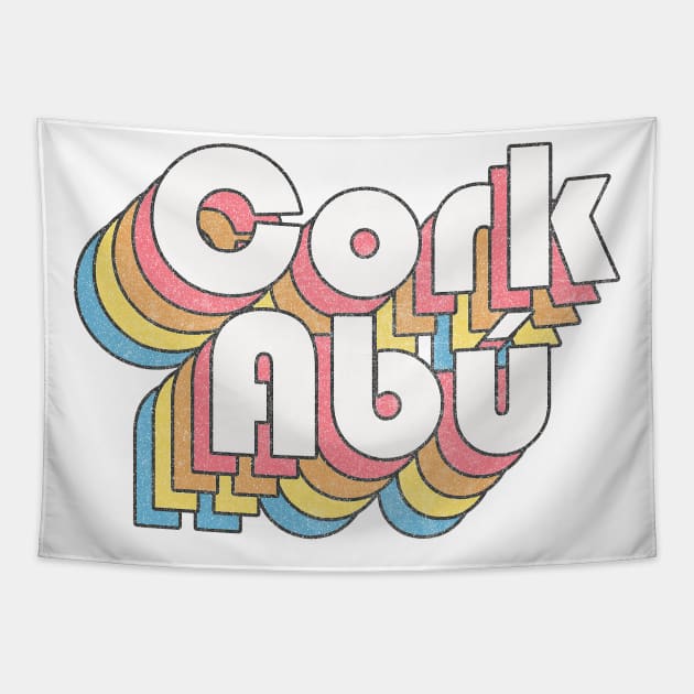 Cork Abú / Cork Forever - Faded Style Retro Irish Design Tapestry by feck!