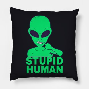 Sarcasm funny Alien I hate People Shirt Pillow