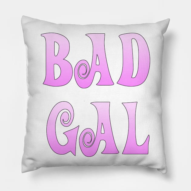 Bad Gal Pillow by MandalaHaze