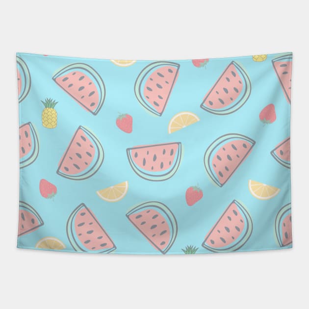 Summer Fruit Salad Tapestry by StuffWeMade