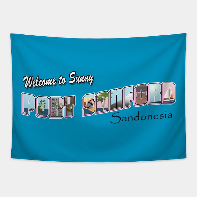 Port Sanford Tourist Shirt Tapestry by tyrone_22