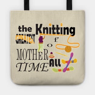 the knitting mothers Tote