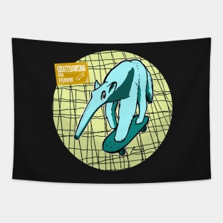 Anteater Skateboarding Tapestry