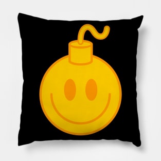 Bomb Happy Face Pillow