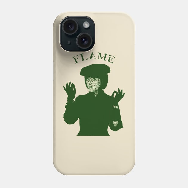 Flame White Widow Engraving Phone Case by Hidarsup Bahagiarsa