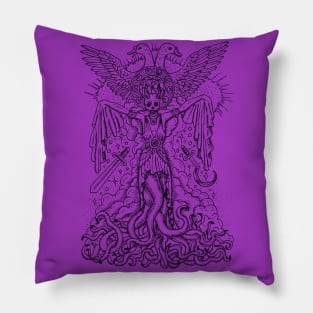 Mystical Mistress (version 1). Mystic and occult design. Pillow