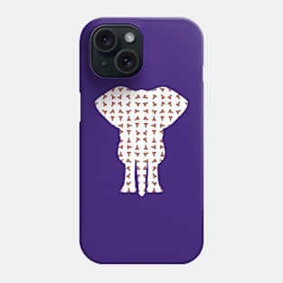 Rainbow Elephant Pattern (White) Phone Case