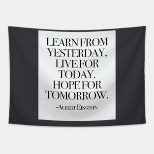 Learn from yesterday Tapestry