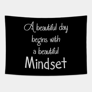 Beautiful mindset positive thinking happiness quote Tapestry