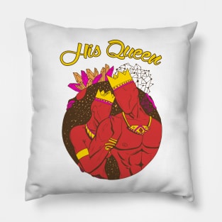 King and Queen Of The Stars - Red His Queen Pillow