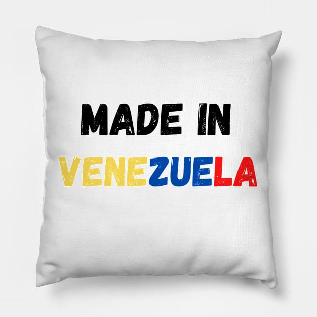 made in venezuela Pillow by Yasdey