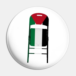 Palestine Folding Chair To Brutal Israel Occupation - Front Pin