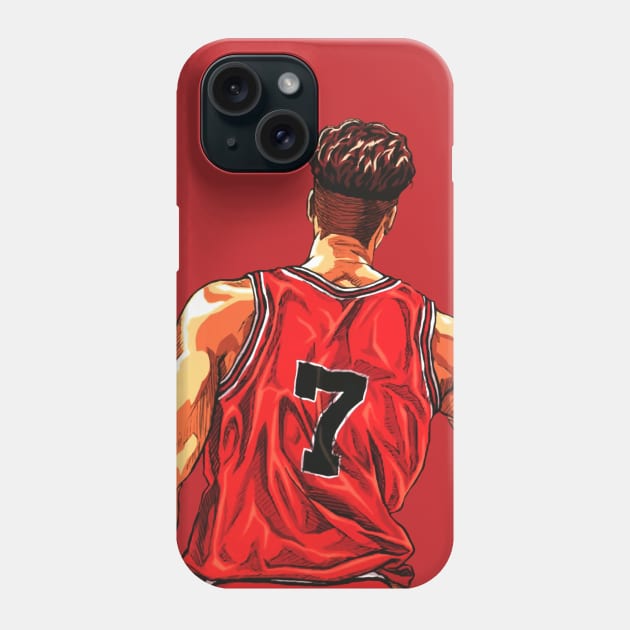 Slam Dunk Ryota Miyagi vector Phone Case by syanart