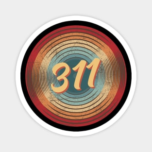 311 vintage circle Magnet