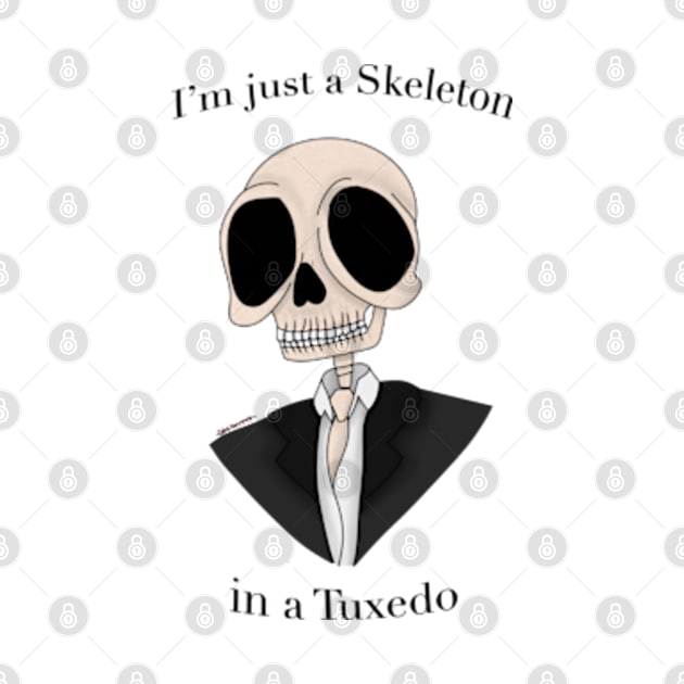 A skeleton in a Tuxedo by SnowJade