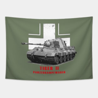 Panzerkampfwagen Tiger II Military Tank WW2 Tapestry