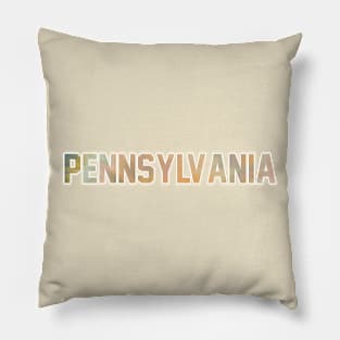 Pennsylvania Pastel Tie Dye Pillow