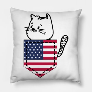 Patriotic Pocket Pussy - Cat Lover -  American Patriot Pillow