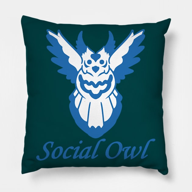 Social Owl Pillow by SoraLorr