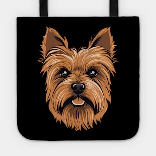 Australian Terrier Face Cute Cartoon Puppy Dog Lover Tote