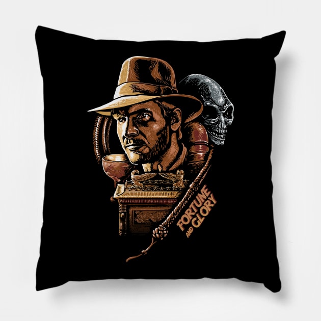 Fortune and glory Pillow by BER