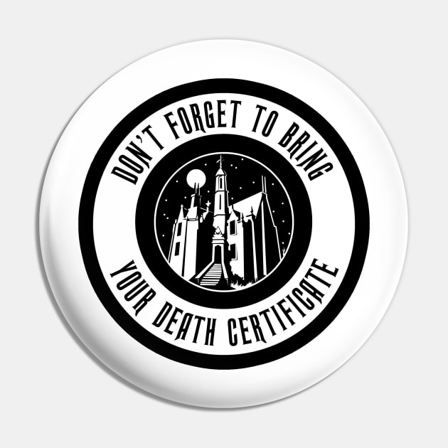 HM1DeathCertificate Pin by WdwRetro