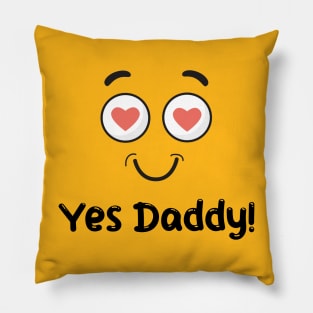 Yes Daddy Emoji Pillow