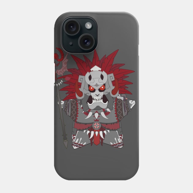 Ah Puch [Death Mask] Phone Case by potatonomad