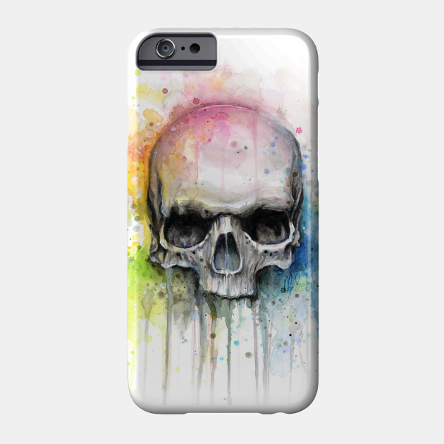Skull Watercolor Skull Phone Case Teepublic