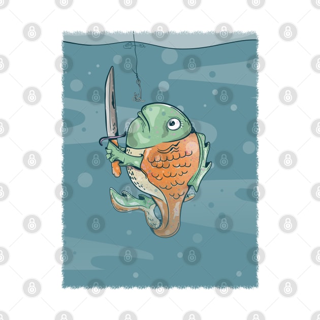 Fish with a knife by mailboxdisco