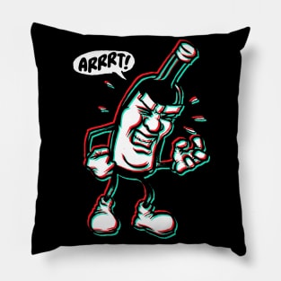 Bob the Bottle in 3D Pillow