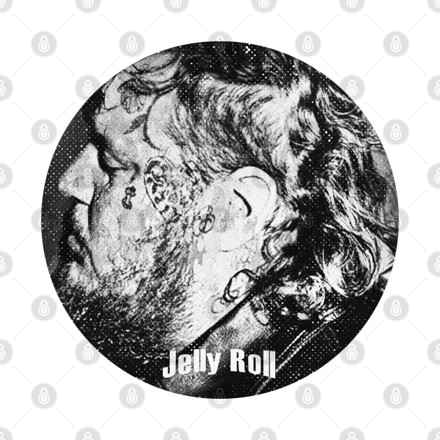 Art Drawing Jelly Roll #10 retro by katroxdesignshopart444