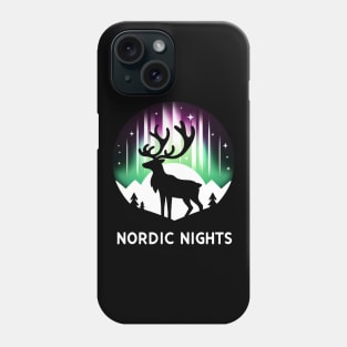 Nordic Reindeer Silhouette Phone Case