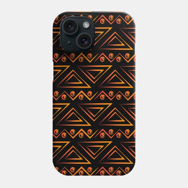 Triangles and circles Pattern design Fire Phone Case by JDP Designs