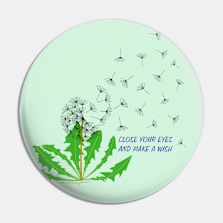 Dandelion flowers Pin