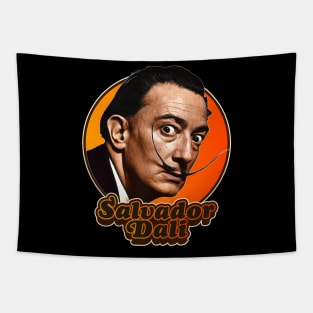 Retro Salvador Dali Tribute Tapestry