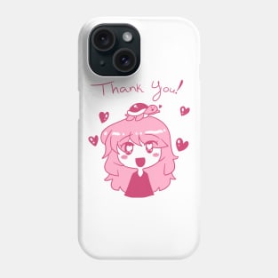 Thank You - Pink Turtle Girl Phone Case