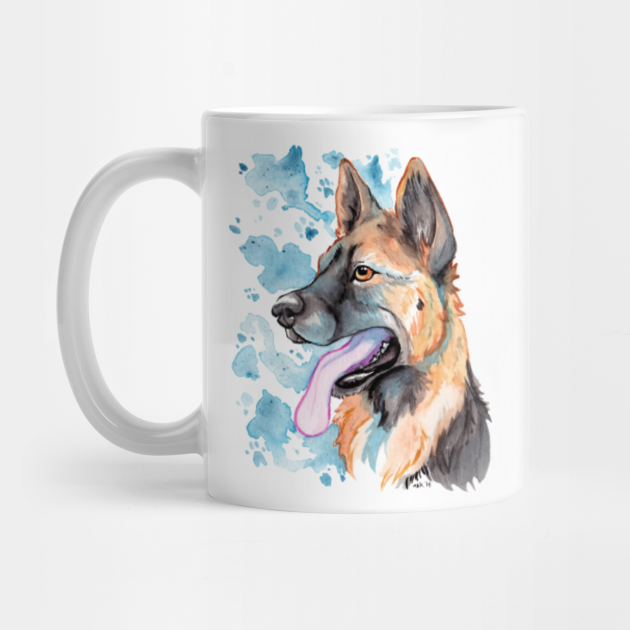 german shepherd coffee mug