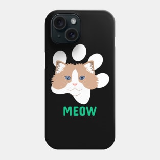 Ragdoll Cat Head Phone Case