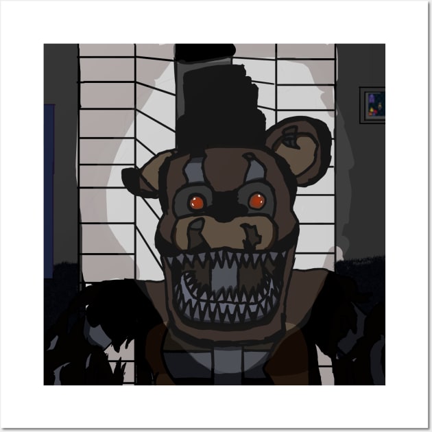 Five Nights at Freddy's - FNAF 4 - Nightmare Freddy Art Print for