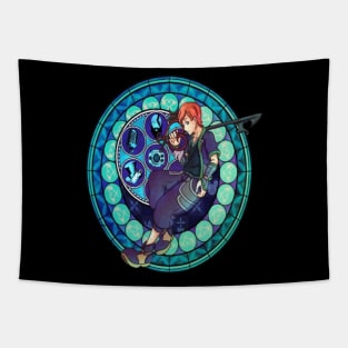 Stainglass HeartaZac Tapestry