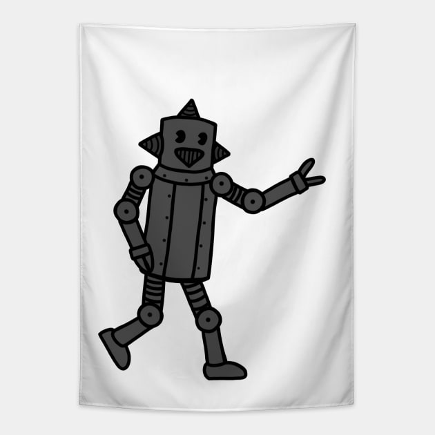 Vintage CP Robot 1 Tapestry by NoirPineapple