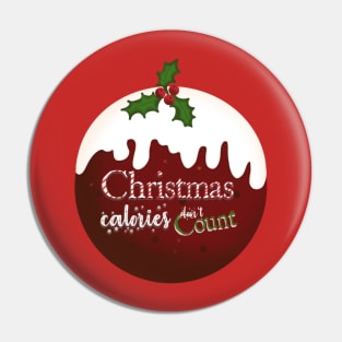 Christmas pudding Christmas calories don't count Pin