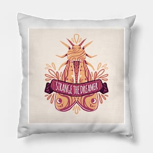 Strange the Dreamer Moth 02 Pillow