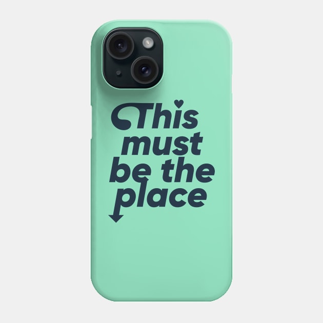 This must be the place - Black Phone Case by London Colin