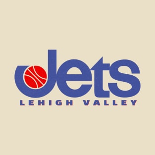 Defunct Lehigh Valley Jets CBA Basketball 1979 T-Shirt