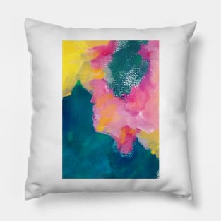 Modern Maximalism  Painting, Colorful Contemporary Painting 17 Pillow