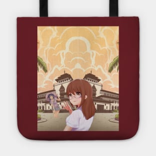 japanese anime girl style Tote