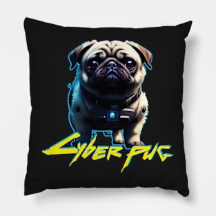 Just a Cyber Pug 2077 Pillow