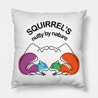 Squirrel's - nutty by nature Pillow